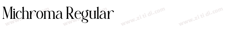 Michroma Regular字体转换